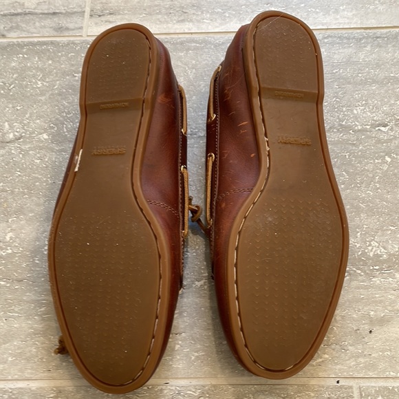 Brown Leather Sperry Top-Sider Moccasins, Size 8 - Picture 7 of 7